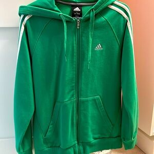 Adidas hooded jacket with zipper